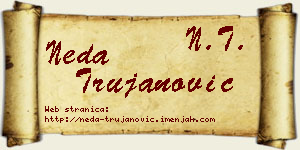 Neda Trujanović vizit kartica